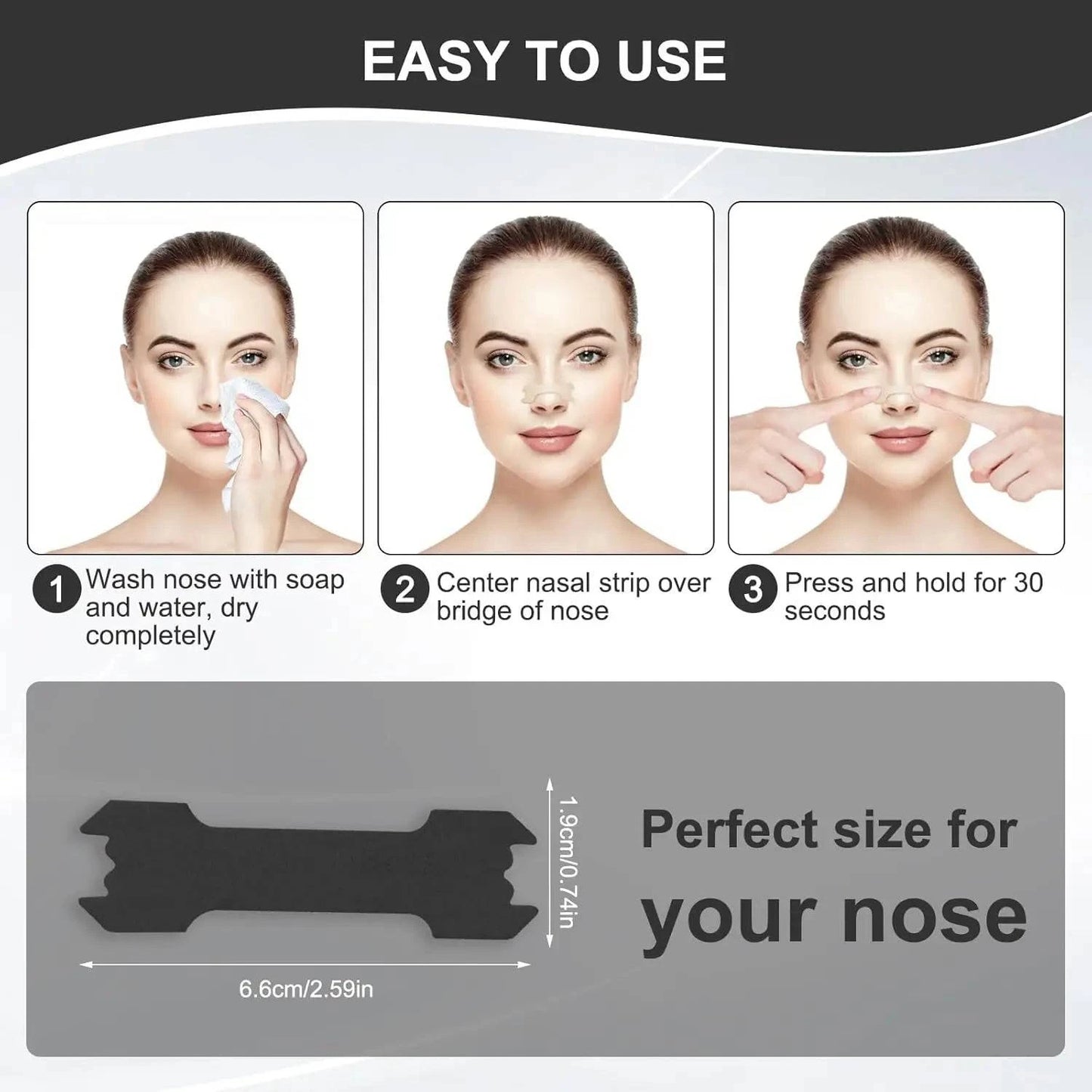 Nose Strips - Take a breath! - Diagonal Arrow